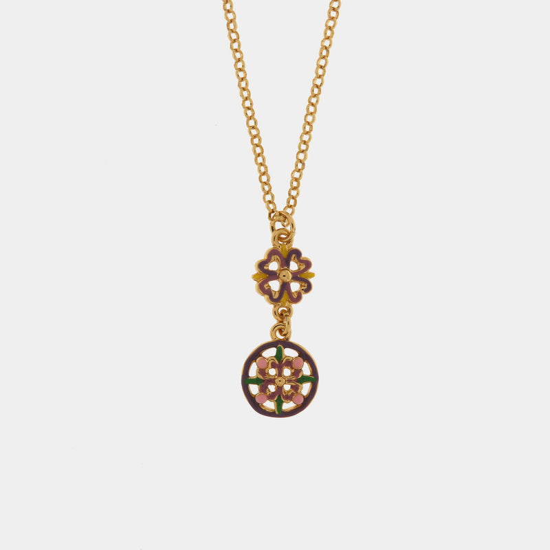 Collana in Metallo con maioliche colorate — collezione CALTAGIRONE