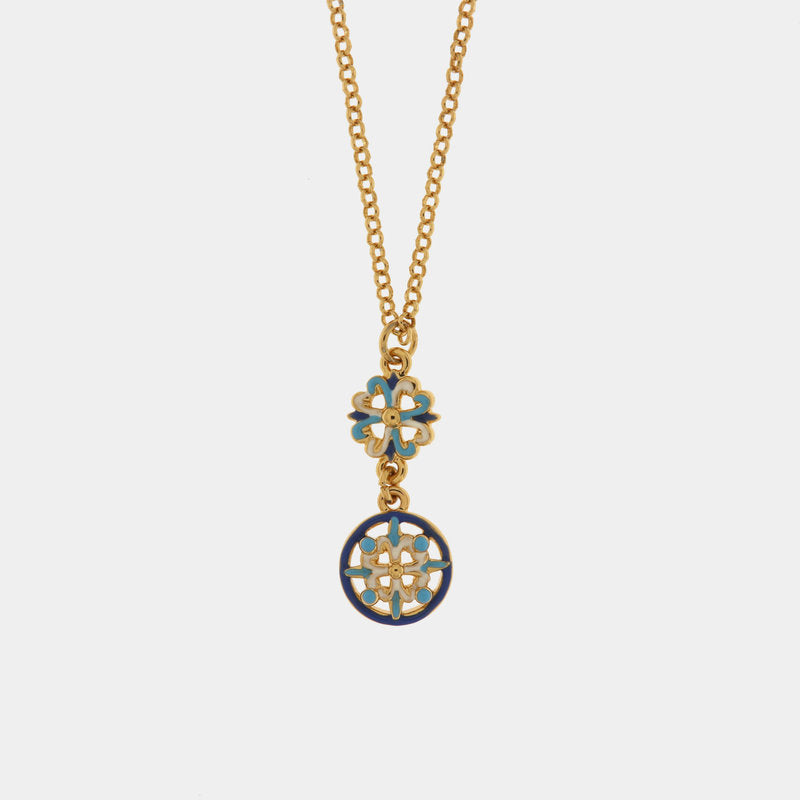 Collana in Metallo con maioliche colorate — collezione CALTAGIRONE