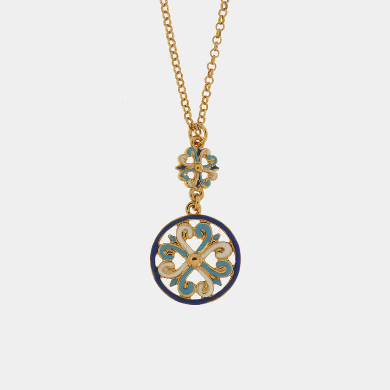 Collana in Metallo con maioliche colorate — collezione CALTAGIRONE