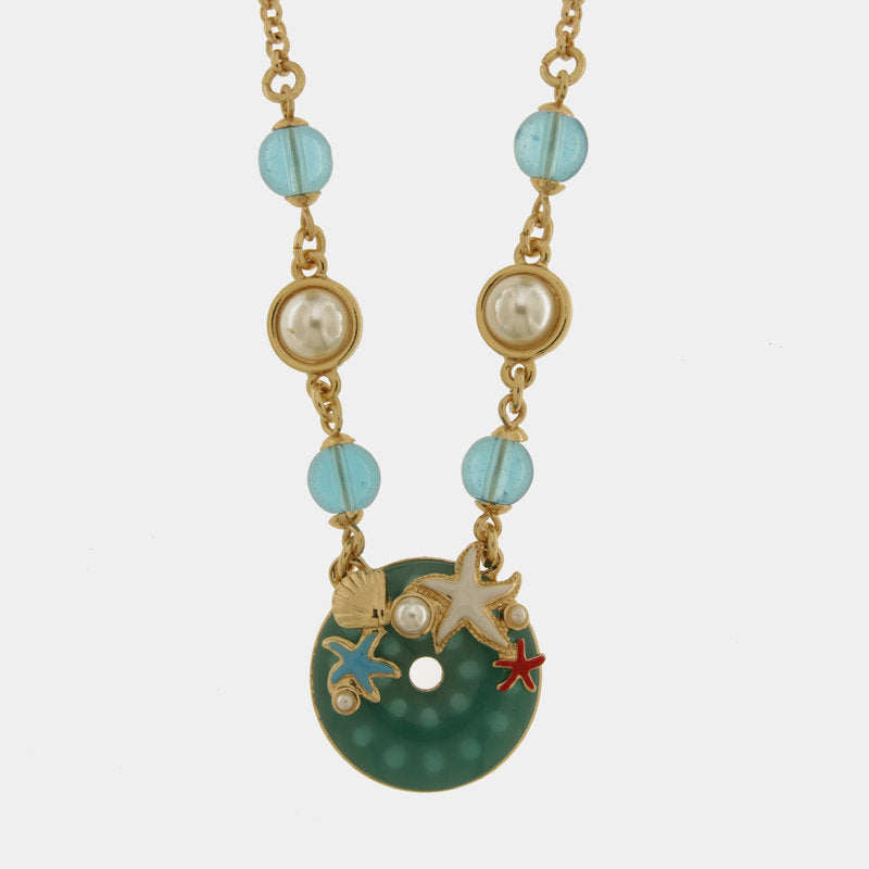 Collana in Metallo con pendente  e stelle marine — collezione PANAREA