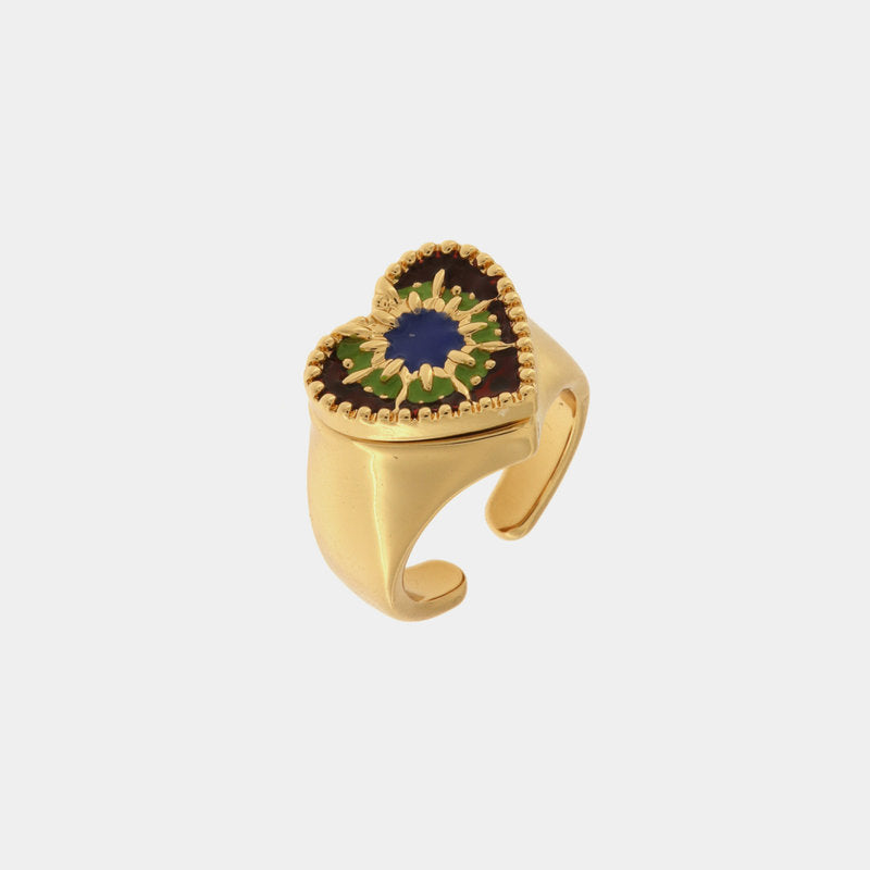 Anello in Metallo con cuore — collezione SACRO