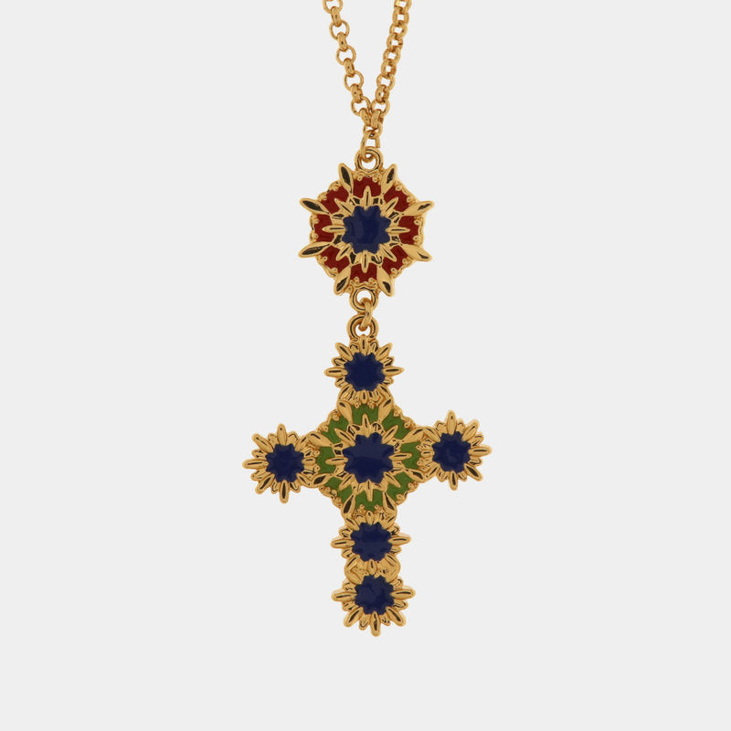 Collana in Metallo con croce pendente — collezione SACRO