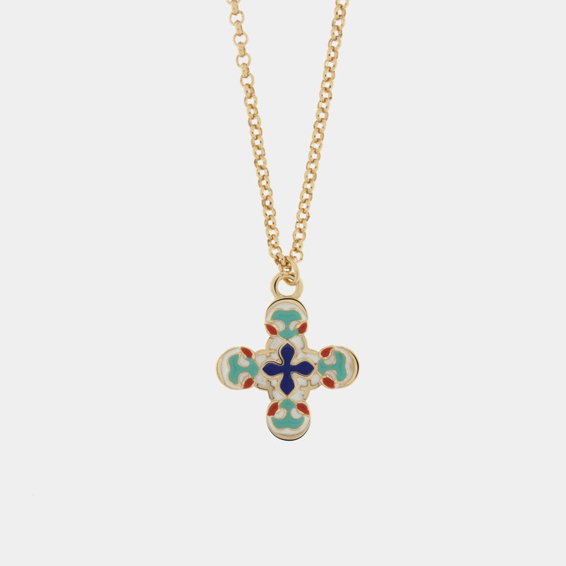 Collana in Metallo con croce pendente — collezione SACRO