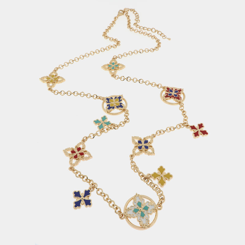 Collana in Metallo con croci di malta — collezione SACRO