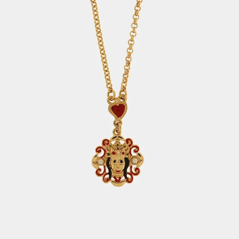 Collana in Metallo con madonna pendente — collezione SACRO