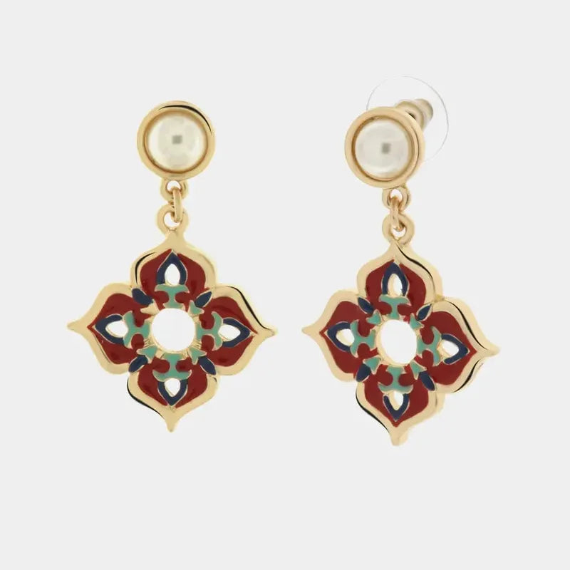 Orecchini in Metallo con croci colorate — collezione SACRO